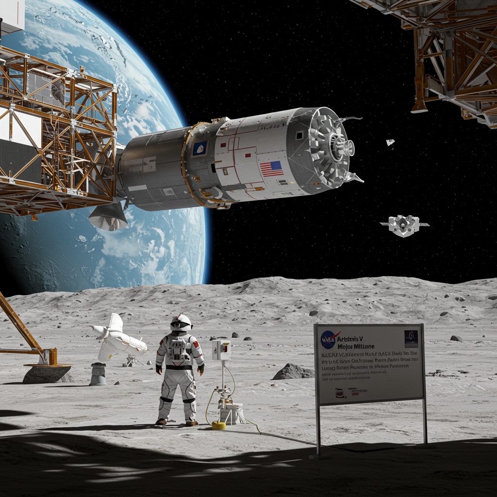 Artemis V Achieves Major Milestone: NASA's Orion Docks with Lunar Gateway, Paving Way for Sustainable Moon Presence