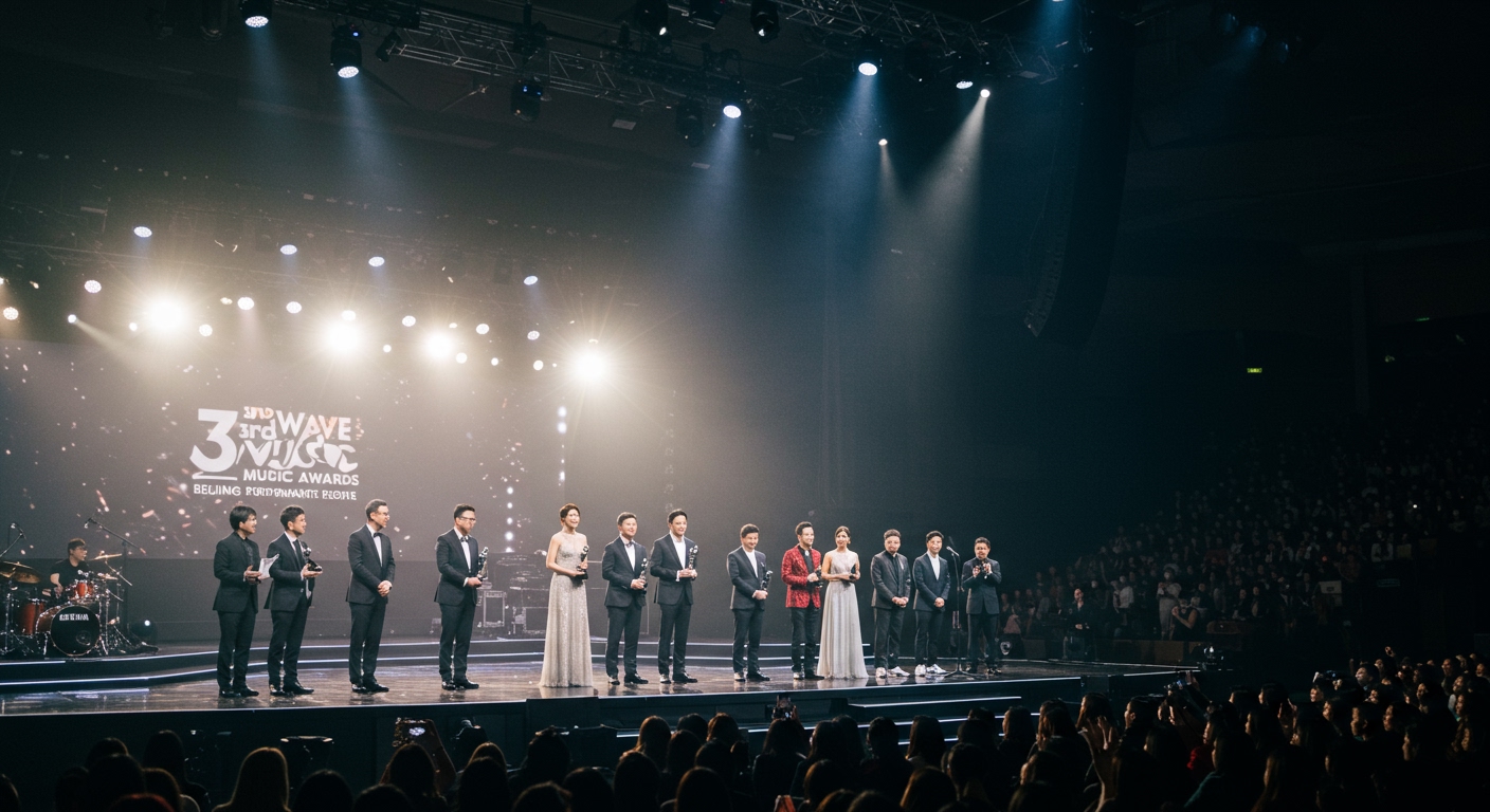 Beijing Crowns Music's Elite: 3rd Wave Music Awards Celebrate 2024's Top Chinese Artists and Creations
