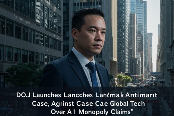 DOJ Launches Landmark Antitrust Case Against GlobalTech Over AI Monopoly Claims