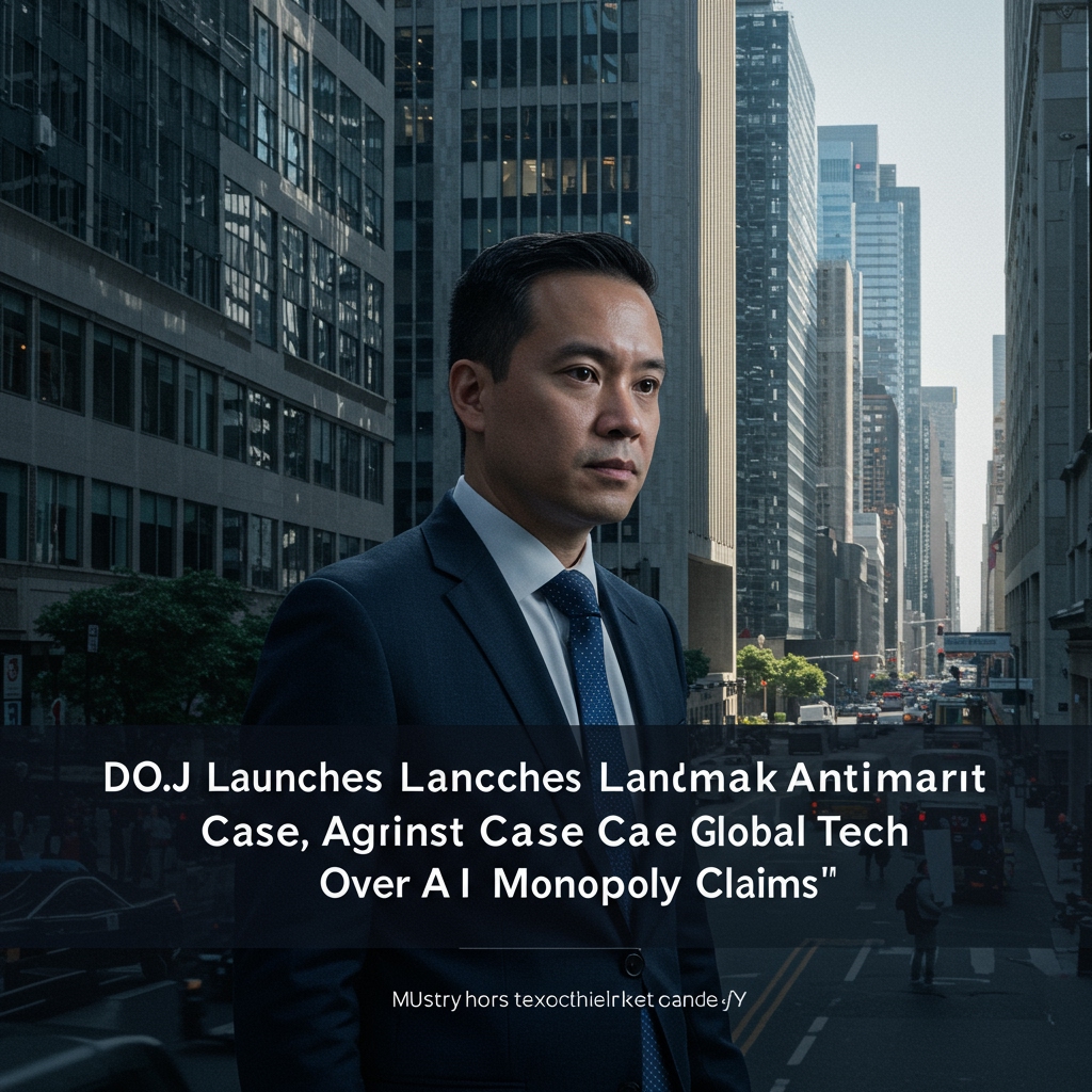 DOJ Launches Landmark Antitrust Case Against GlobalTech Over AI Monopoly Claims