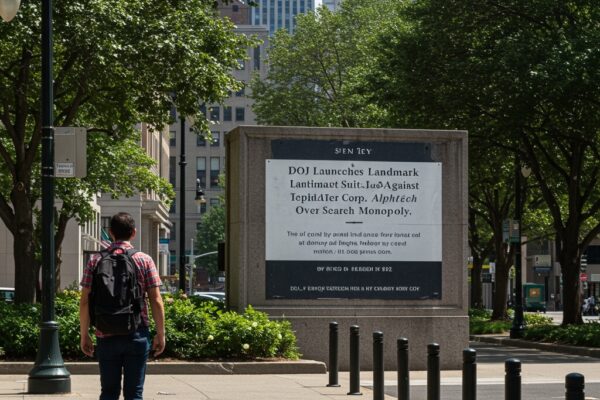 DOJ Launches Landmark Antitrust Suit Against AlphaTech Corp. Over Search Monopoly