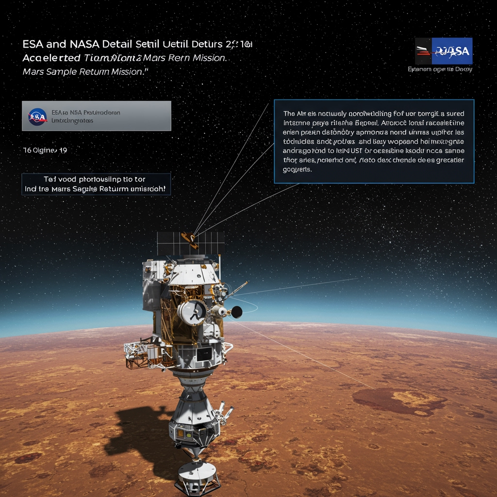 ESA and NASA Detail Accelerated Timeline for Mars Sample Return Mission