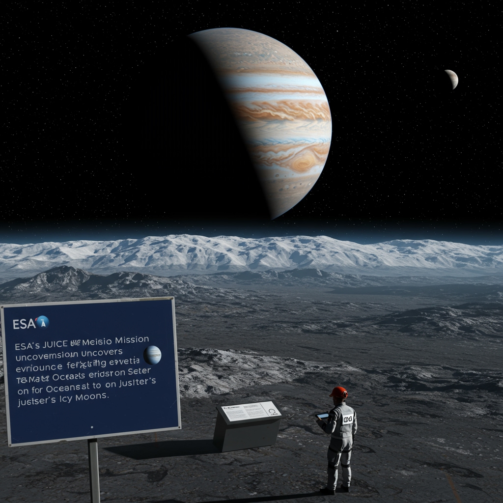 ESA's JUICE Mission Uncovers Compelling Evidence for Water Oceans on Jupiter's Icy Moons