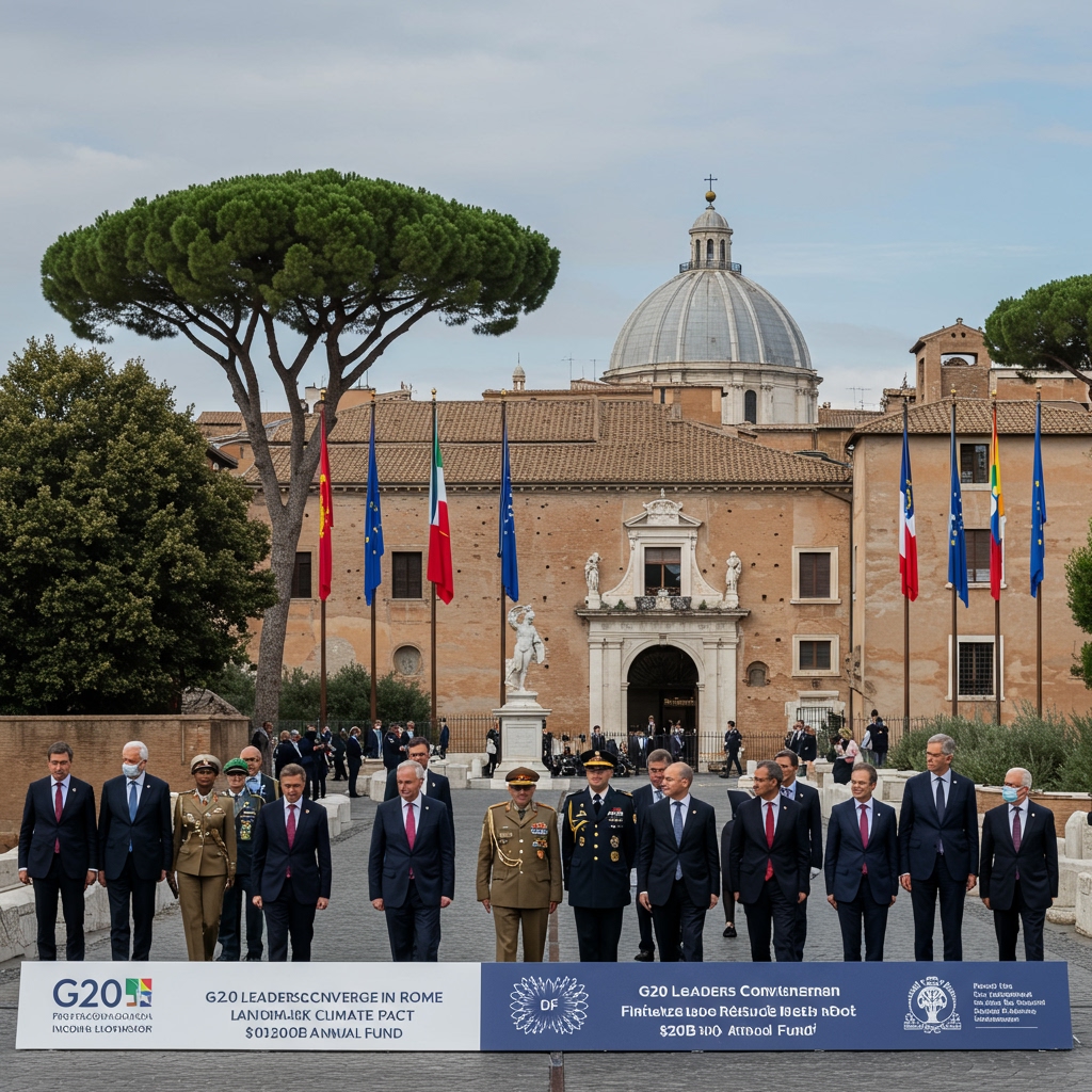 G20 Leaders Converge in Rome to Finalize Landmark Climate Pact and Secure $100B Annual Fund