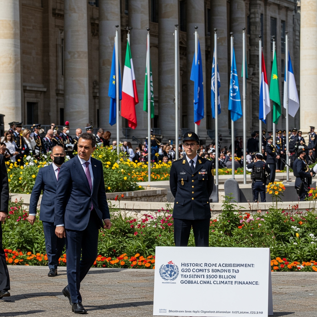 Historic Rome Agreement: G20 Commits $500 Billion to Global Climate Finance
