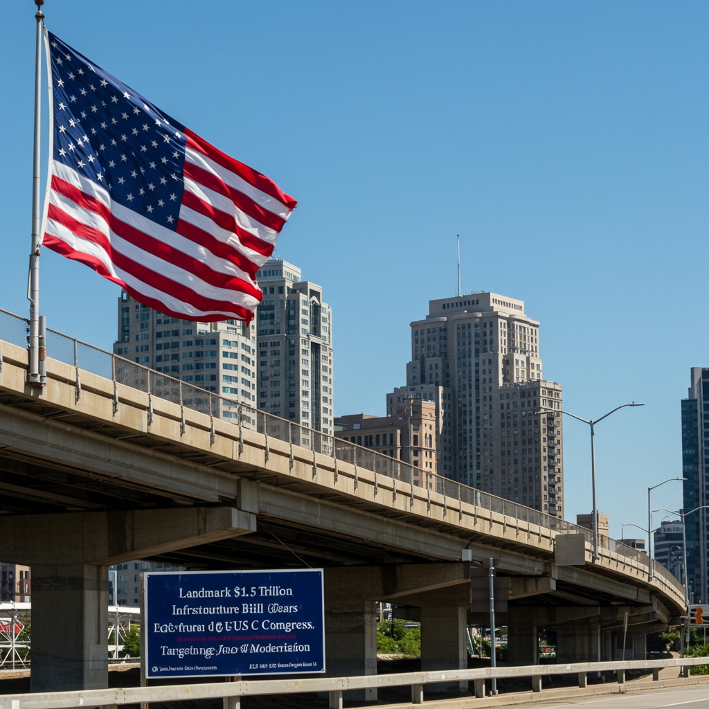 Landmark $1.5 Trillion Infrastructure Bill Clears US Congress, Targeting Jobs and Modernization