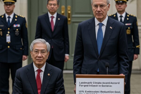 Landmark Climate Accord Forged in Geneva: 15% Emission Reduction Goal, $100B Fund Agreed Landmark Climate Accord Forged in Geneva: 15% Emission Reduction Goal, $100B Fund Agreed