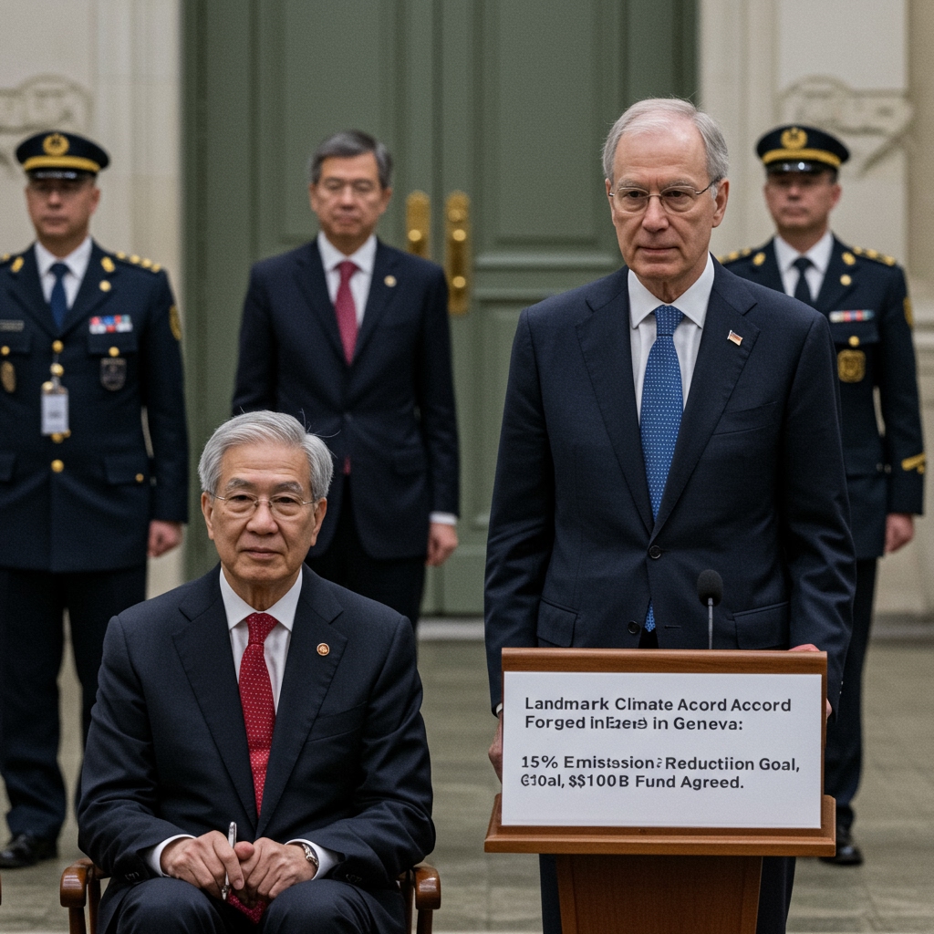 Landmark Climate Accord Forged in Geneva: 15% Emission Reduction Goal, $100B Fund Agreed