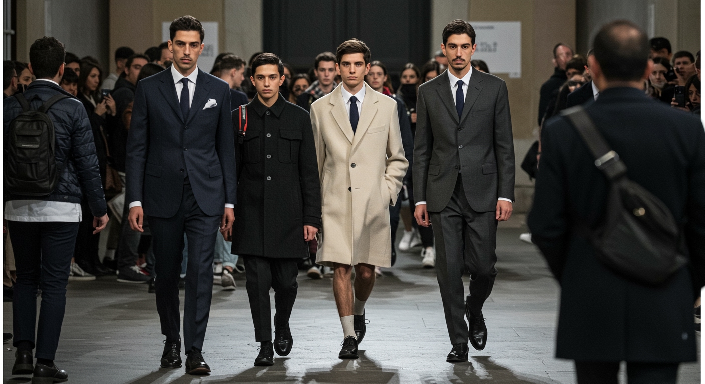 Milan Fashion Week Men's SS26 Commences: Key Designers, Notable Absences, and Format Evolution