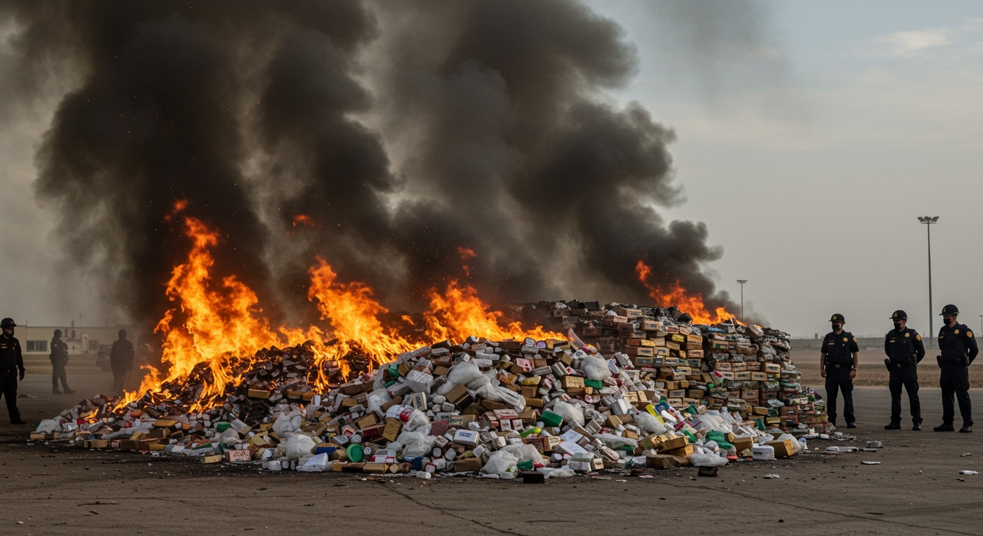 Myanmar Destroys $300 Million in Drugs Amid UN Warnings on Surging Meth Trade