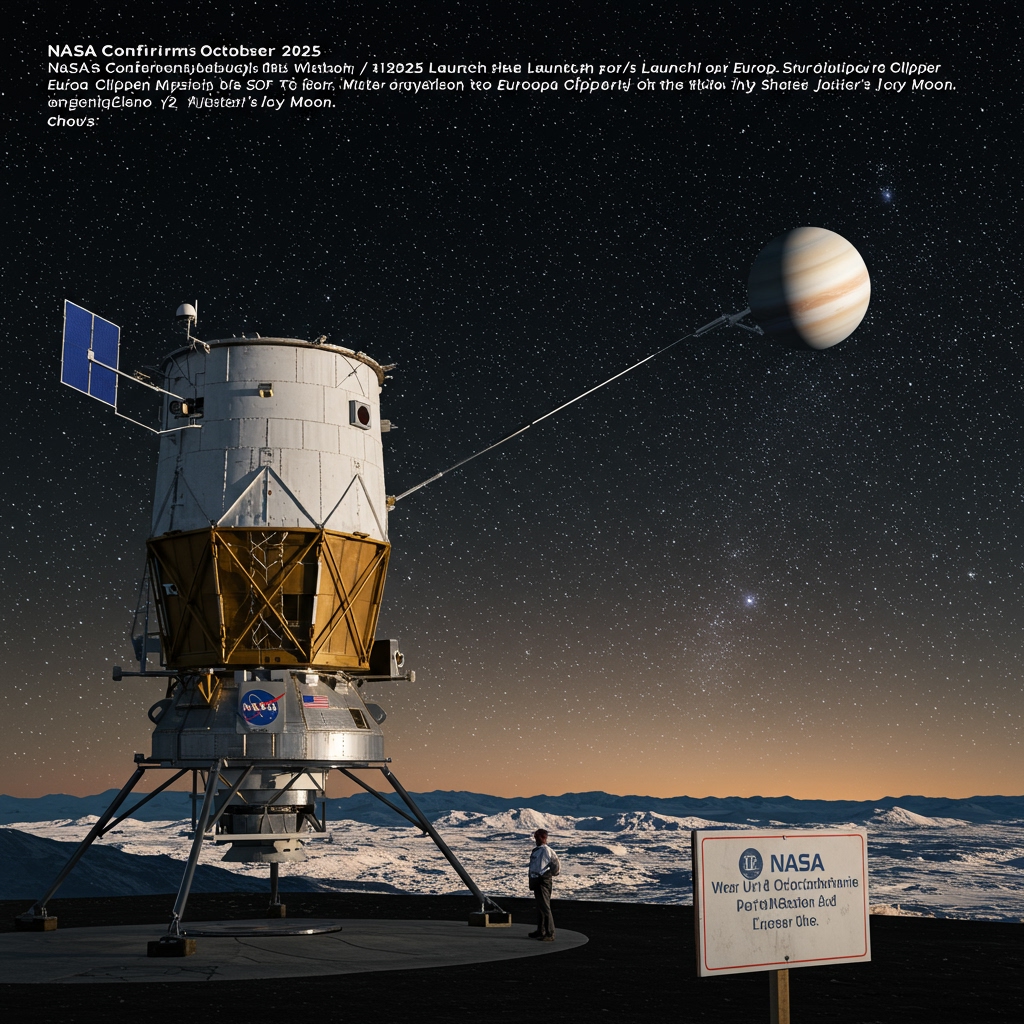 NASA Confirms October 2025 Launch for Europa Clipper Mission to Jupiter's Icy Moon
