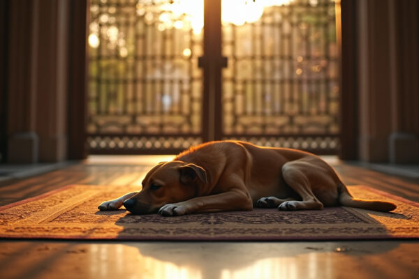 Mannat's Gentle Guest: Stray Dog's Peaceful Slumber at Shah Rukh Khan's Residence Goes Viral, Internet Hails Compassion