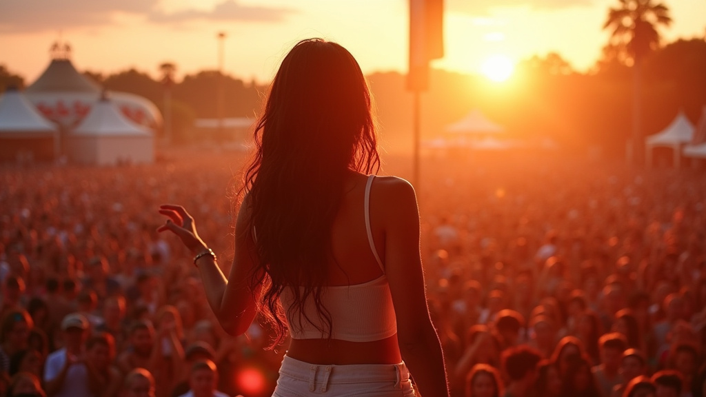 Naomi Scott Makes a Striking Musical Debut at Lollapalooza, Charm Captures Festival Crowd