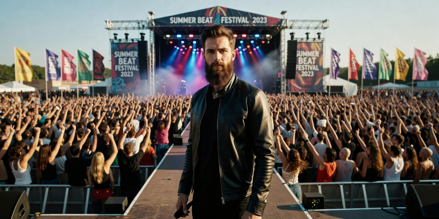 Fakemink performing live as the headliner at the Bacchanal 2026 music festival